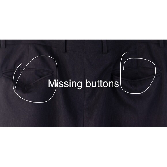 Pronto Uomo Men’s Suit 2 Button 2 Piece Suit 44L Dark Pants 39R Dark Gray - Picture 12 of 16